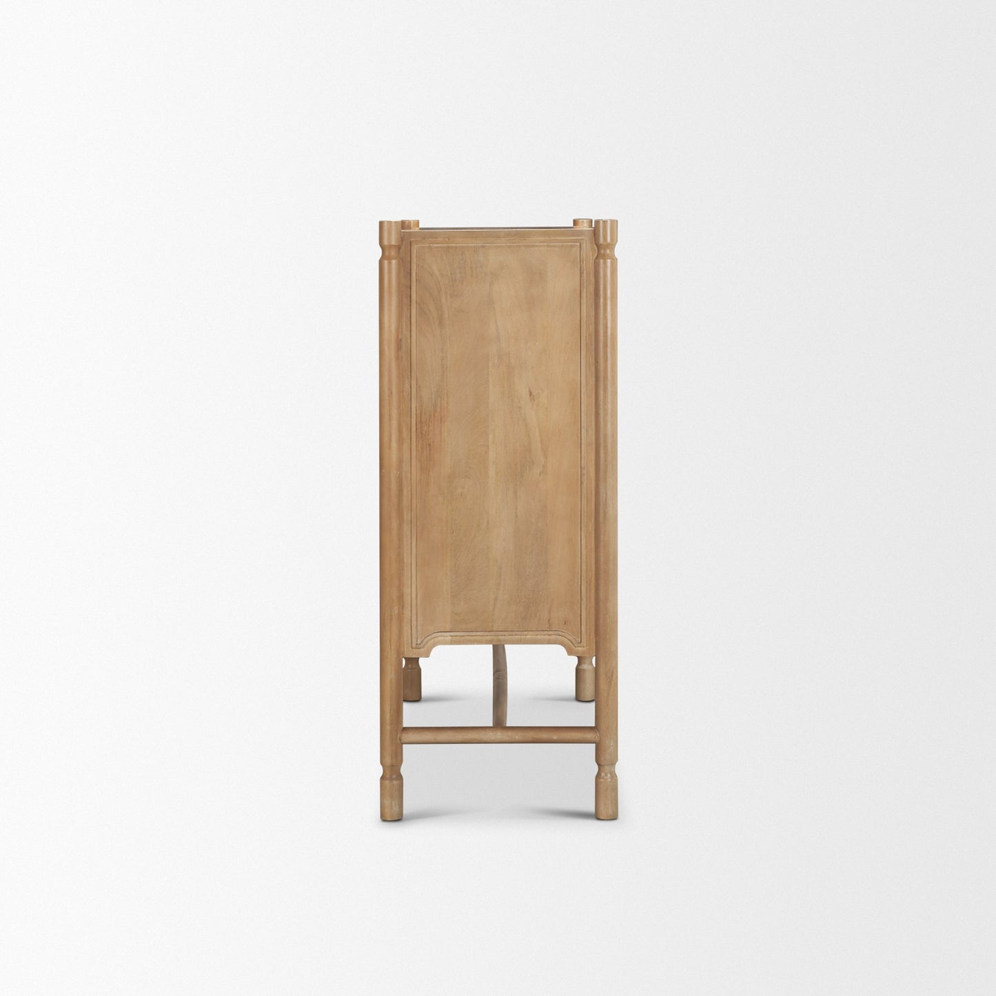 Phil Light Brown Wood 2 Door Bar Cabinet