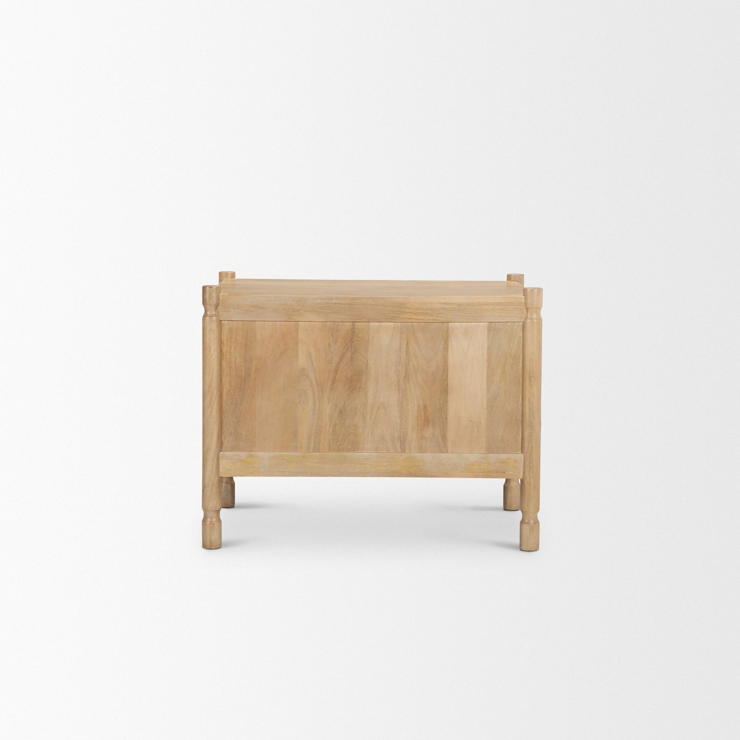 Phil Light Brown Wood 2 Drawer Accent Cabinet