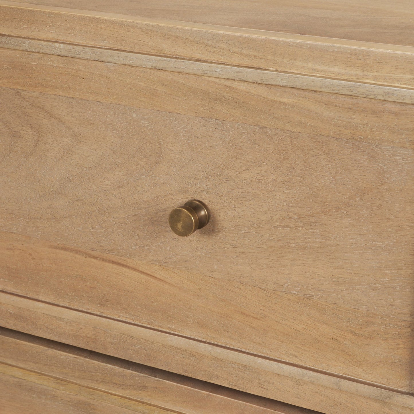 Phil Light Brown Wood 2 Drawer Accent Cabinet