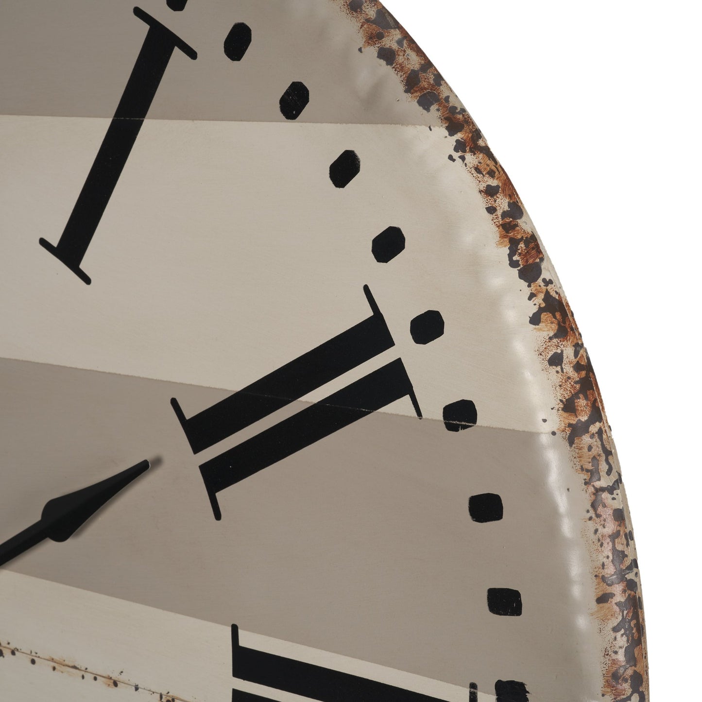 Belton 41.5" Round Oversize Farmhouse Wall Clock