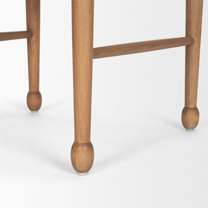 Brinley Woven Paper Rope w/ Brown Wood Frame Dining Chair