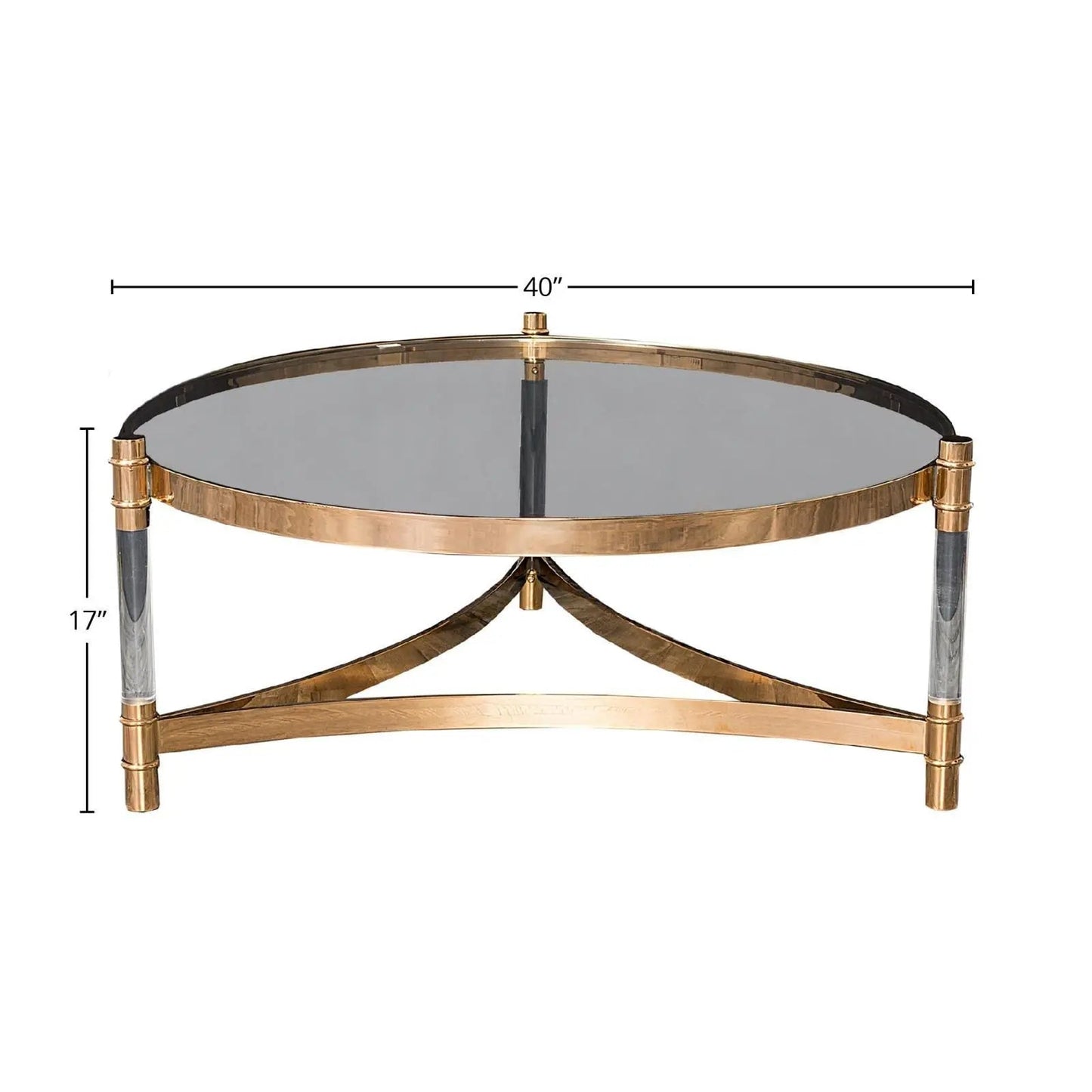 Varossi Round Glass Coffee Table