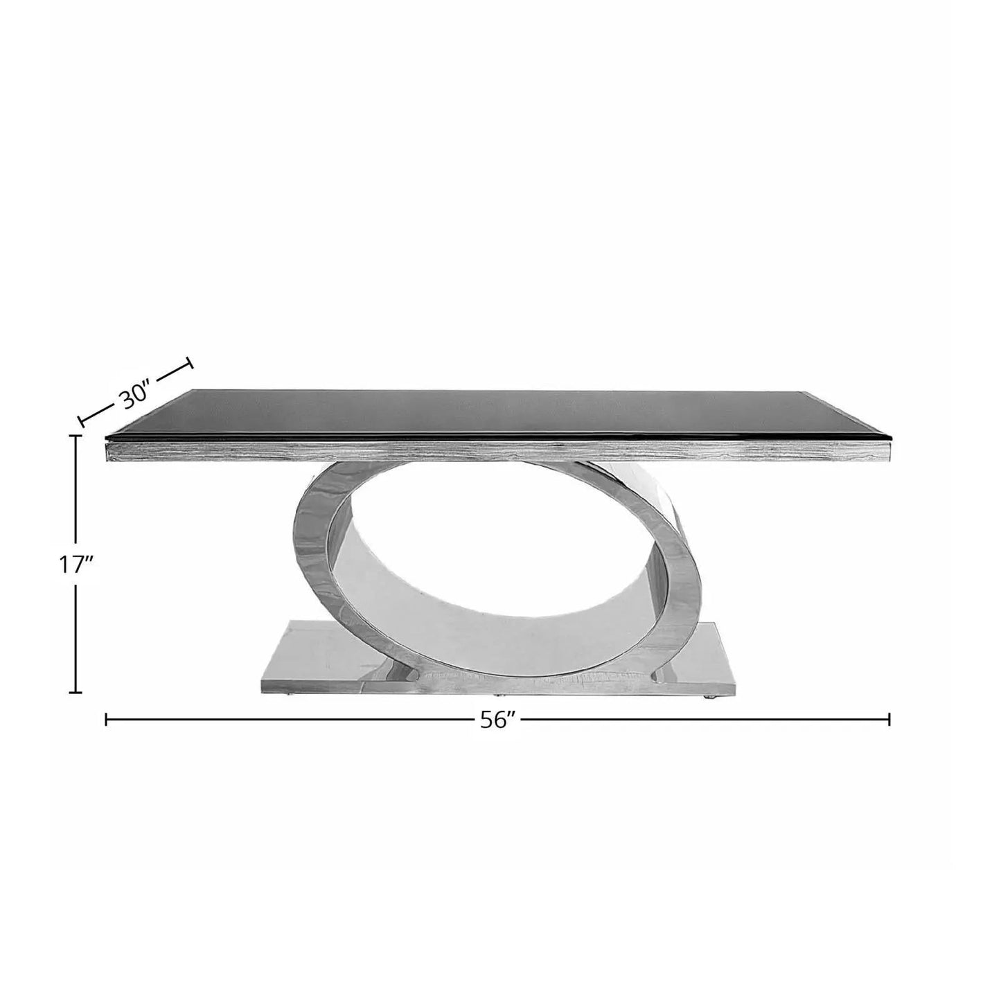 Onyx Silver Coffee Table with Minimalist Appeal