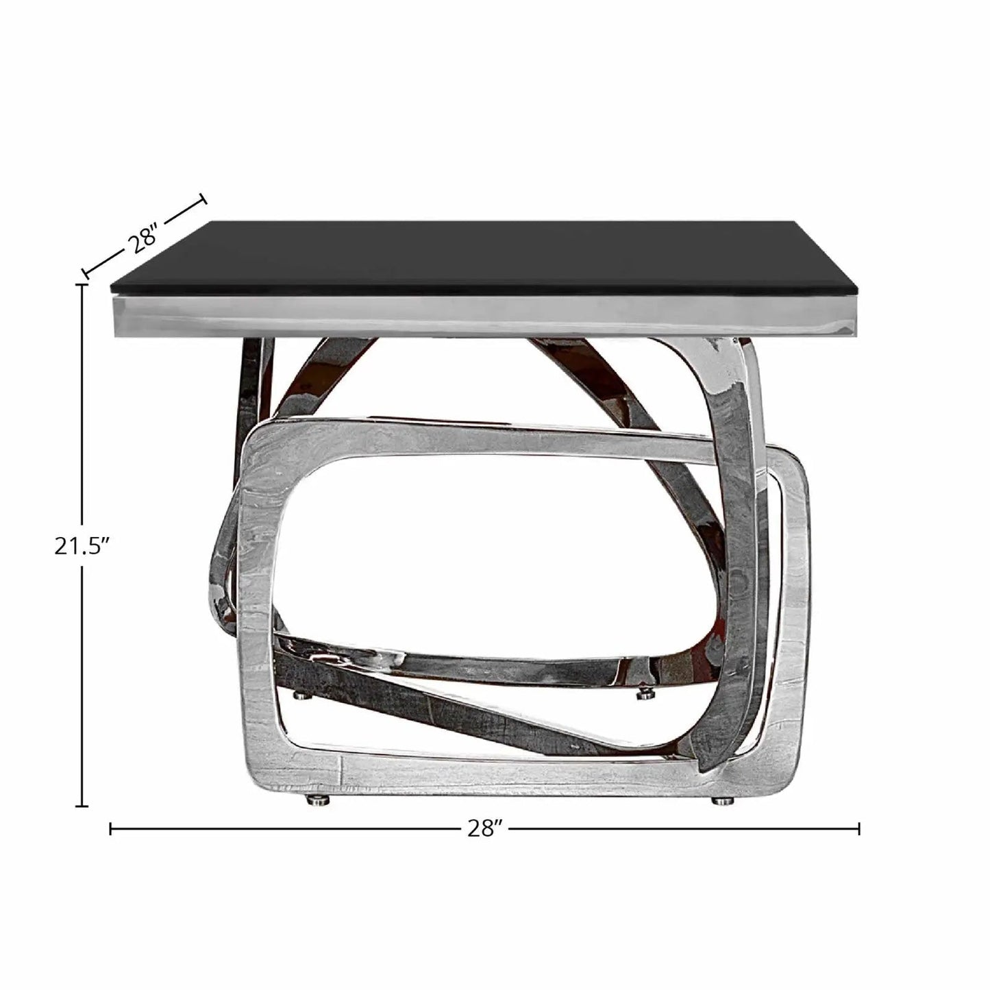 Flow Silver End Tables | Sleek and Stylish Set