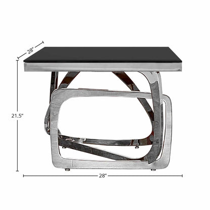 Flow Silver End Tables | Sleek and Stylish Set