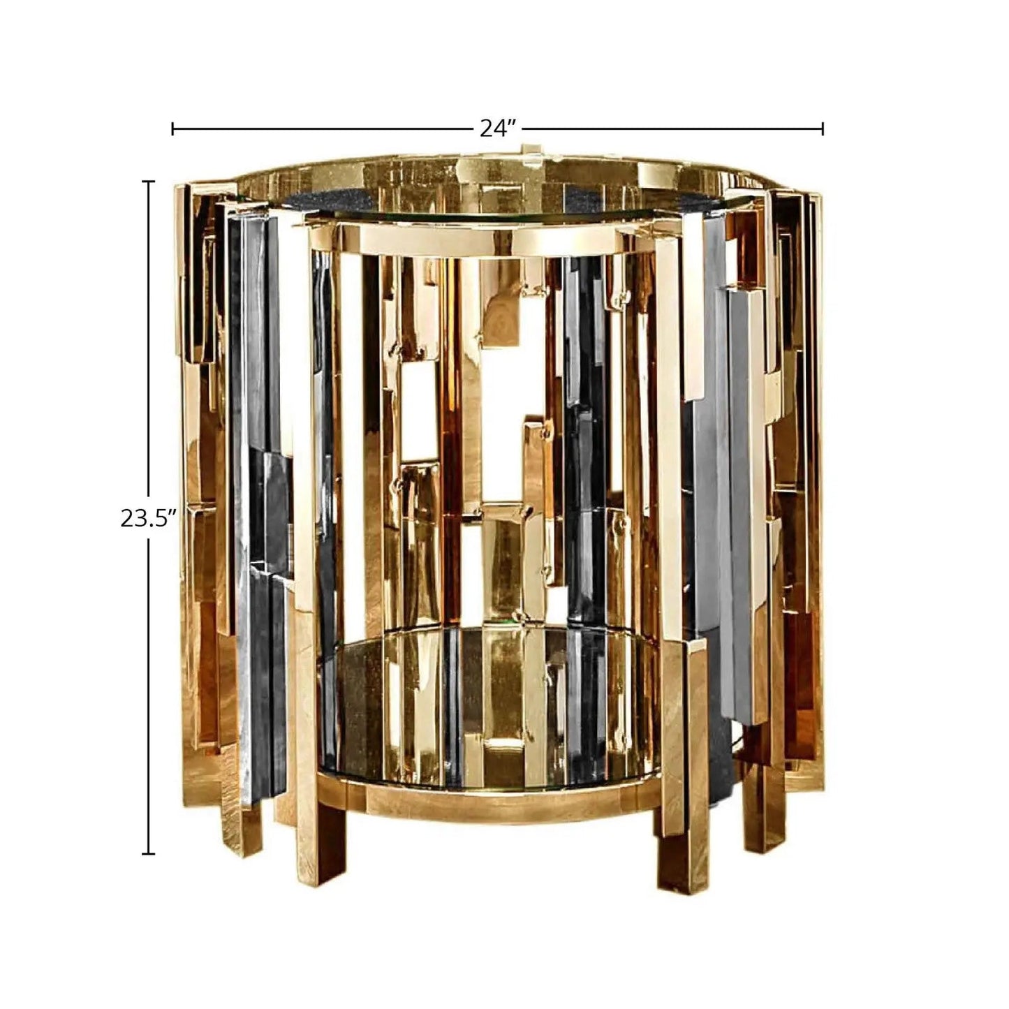 Illusion Round End Tables | Sleek & Contemporary