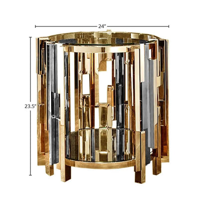Illusion Round End Tables | Sleek & Contemporary