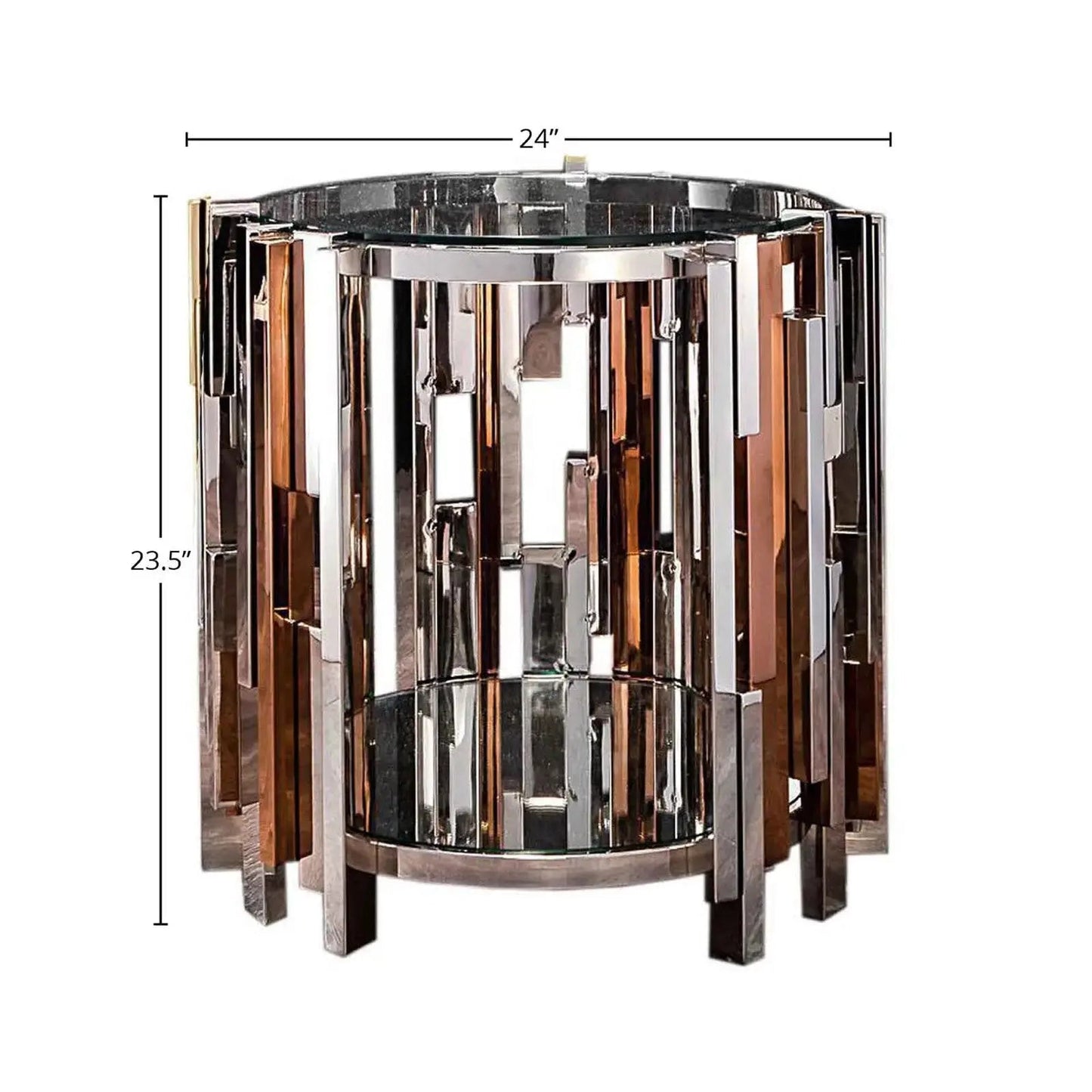 Illusion Round End Tables | Sleek & Contemporary