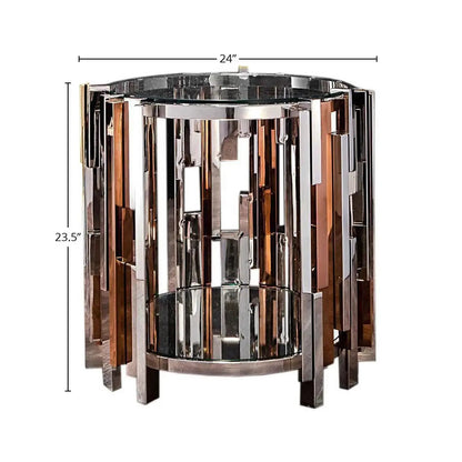 Illusion Round End Tables | Sleek & Contemporary