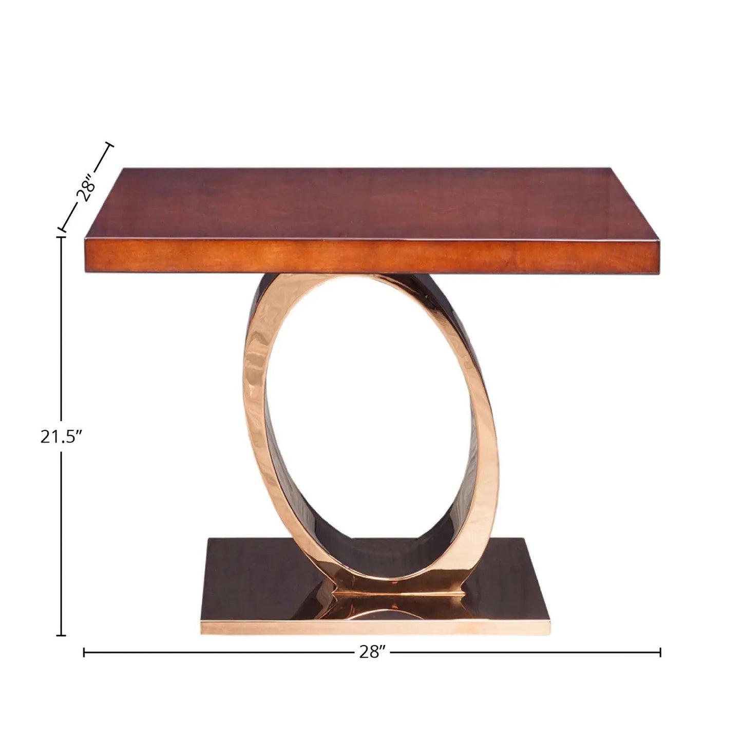 Onyx Rose Gold End Tables | Set of 2