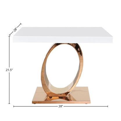 Onyx Rose Gold End Tables | Set of 2