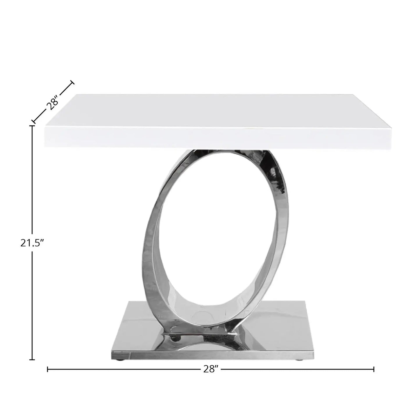 Onyx Silver End Tables | Modern Minimalism
