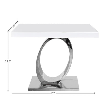Onyx Silver End Tables | Modern Minimalism