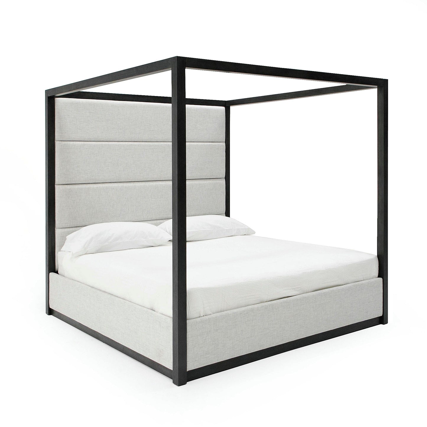 Velloro Contemporary Canopy Grey Bed