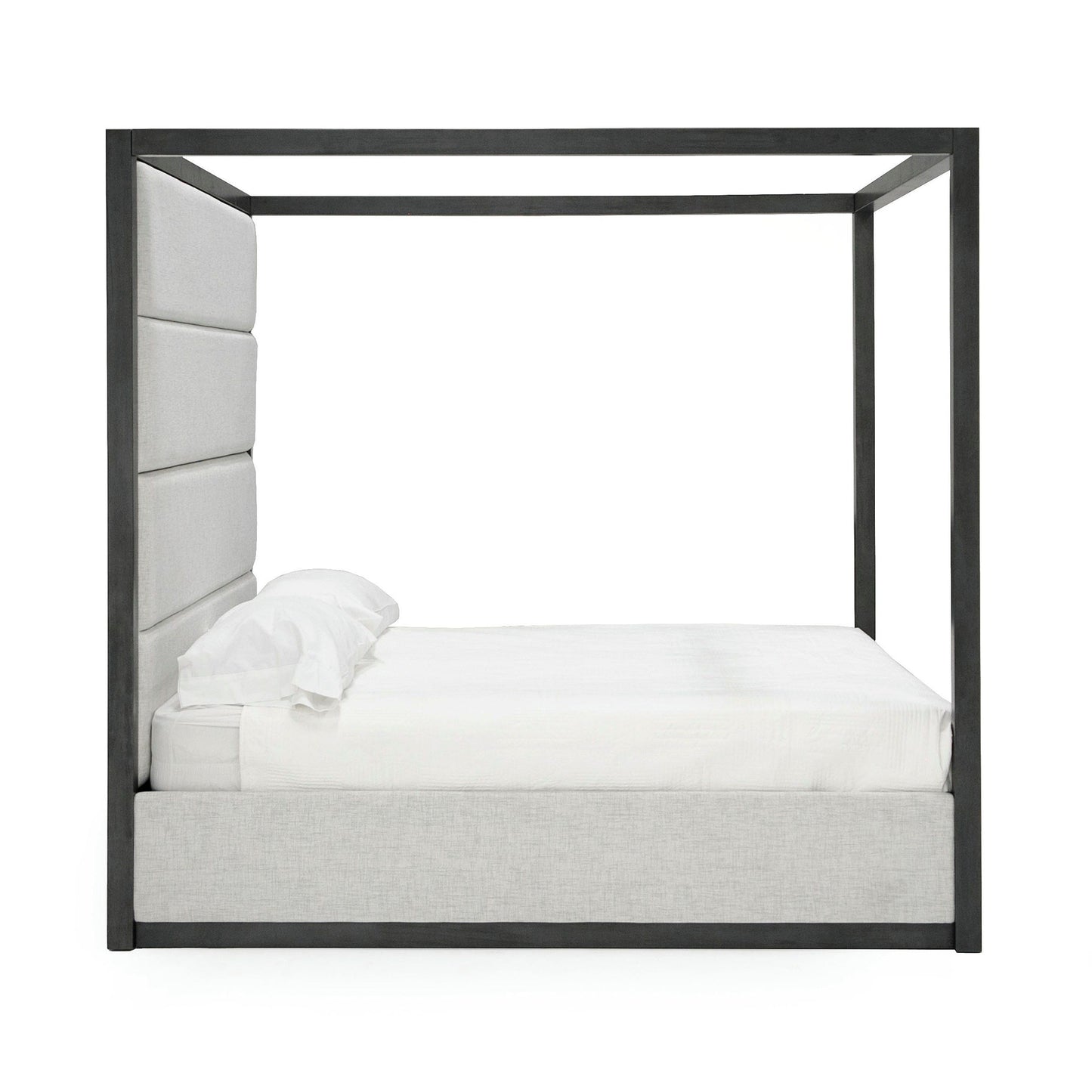 Velloro Contemporary Canopy Grey Bed