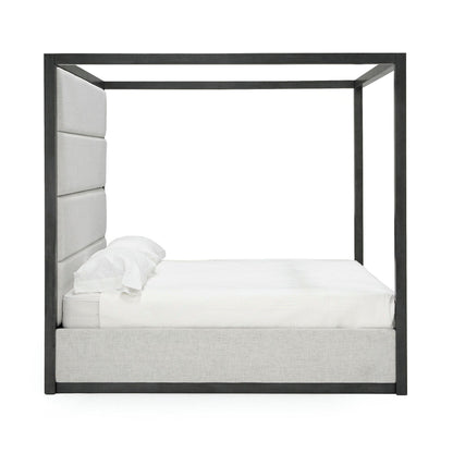 Velloro Contemporary Canopy Grey Bed