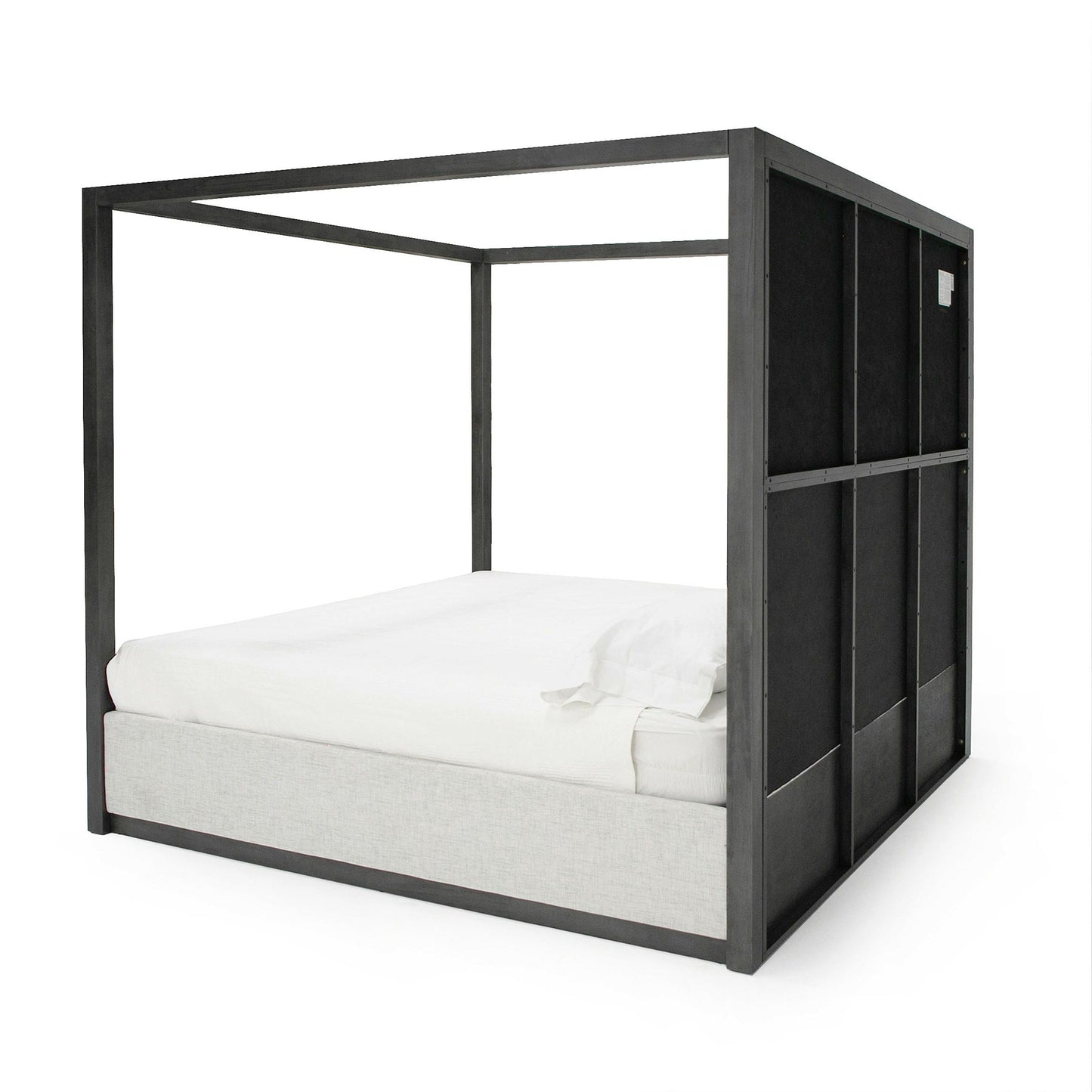 Velloro Contemporary Canopy Grey Bed
