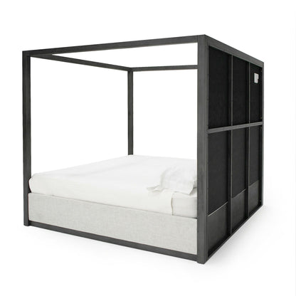 Velloro Contemporary Canopy Grey Bed