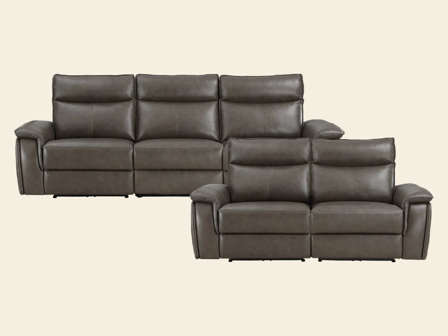 Arken Power Top Grain Sofa and Loveseat