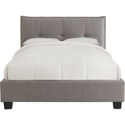 Adona Upholstered Footboard Storage Bed in Dolphin Linen