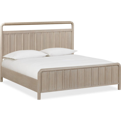 Camden Shiplap Oak Wood Platform Bed in Chai