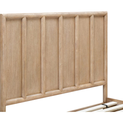 Dorsey Wooden Two Drawer Storage Bed in Granola