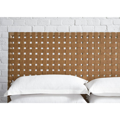Dorsey Woven Panel Bed in Granola and Ginger