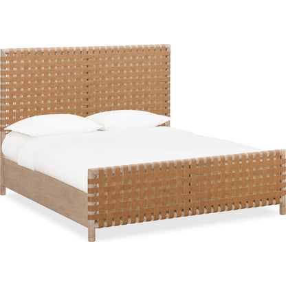 Dorsey Woven Panel Bed in Granola and Ginger