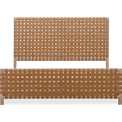 Dorsey Woven Panel Bed in Granola and Ginger