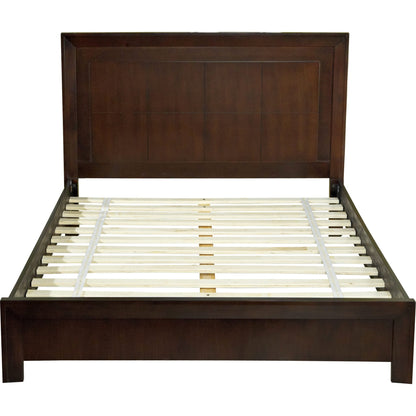 Element Wood Platform Bed in Chocolate Brown