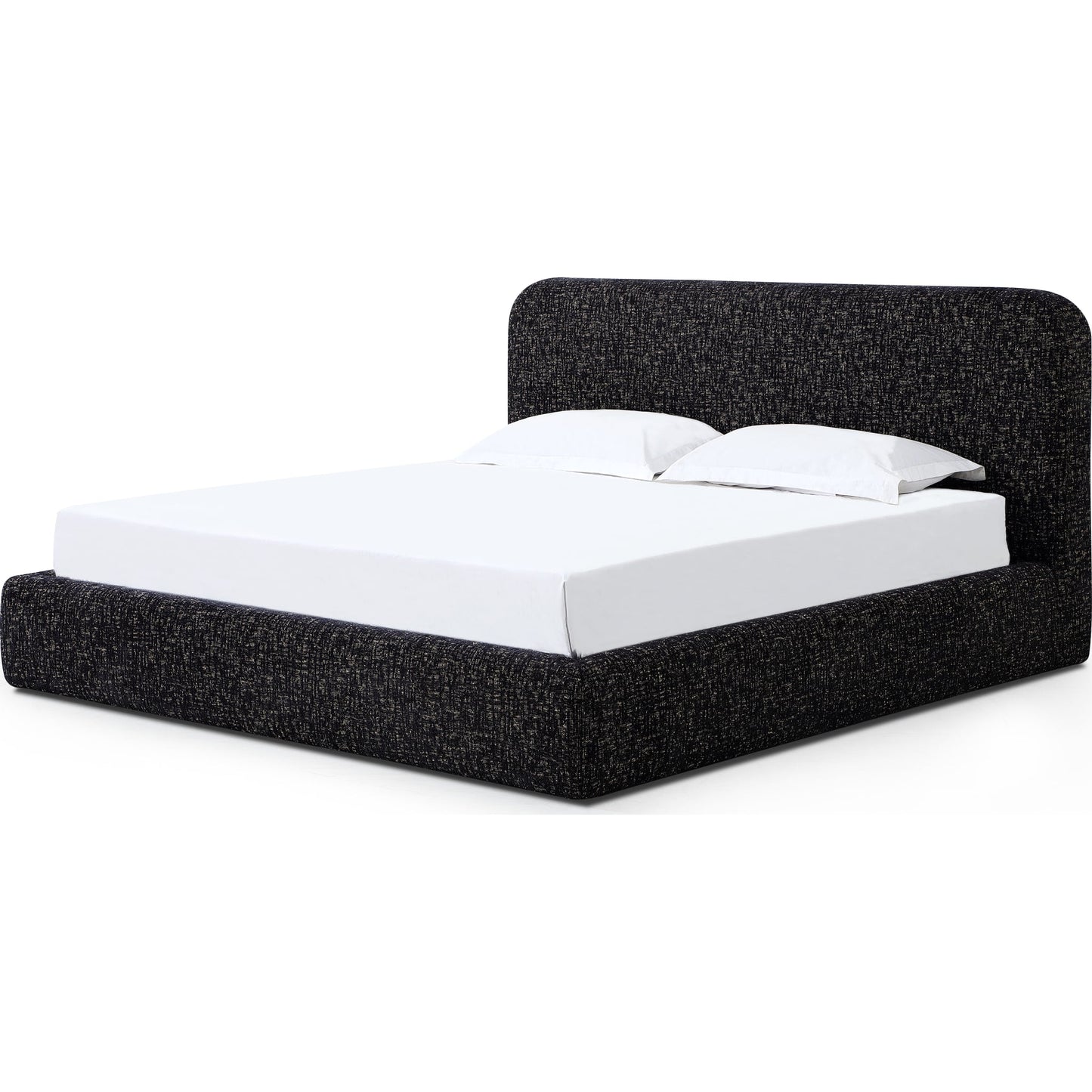 Elora Upholstered Platform Bed in Moonlight Chenille