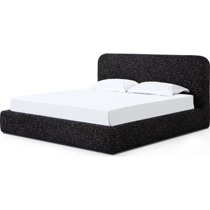 Elora Upholstered Platform Bed in Moonlight Chenille