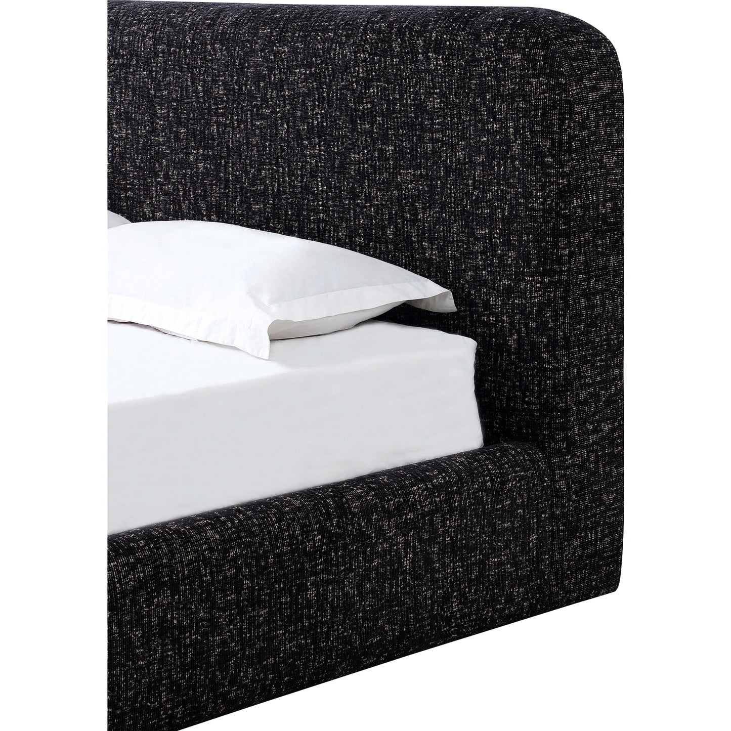 Elora Upholstered Platform Bed in Moonlight Chenille