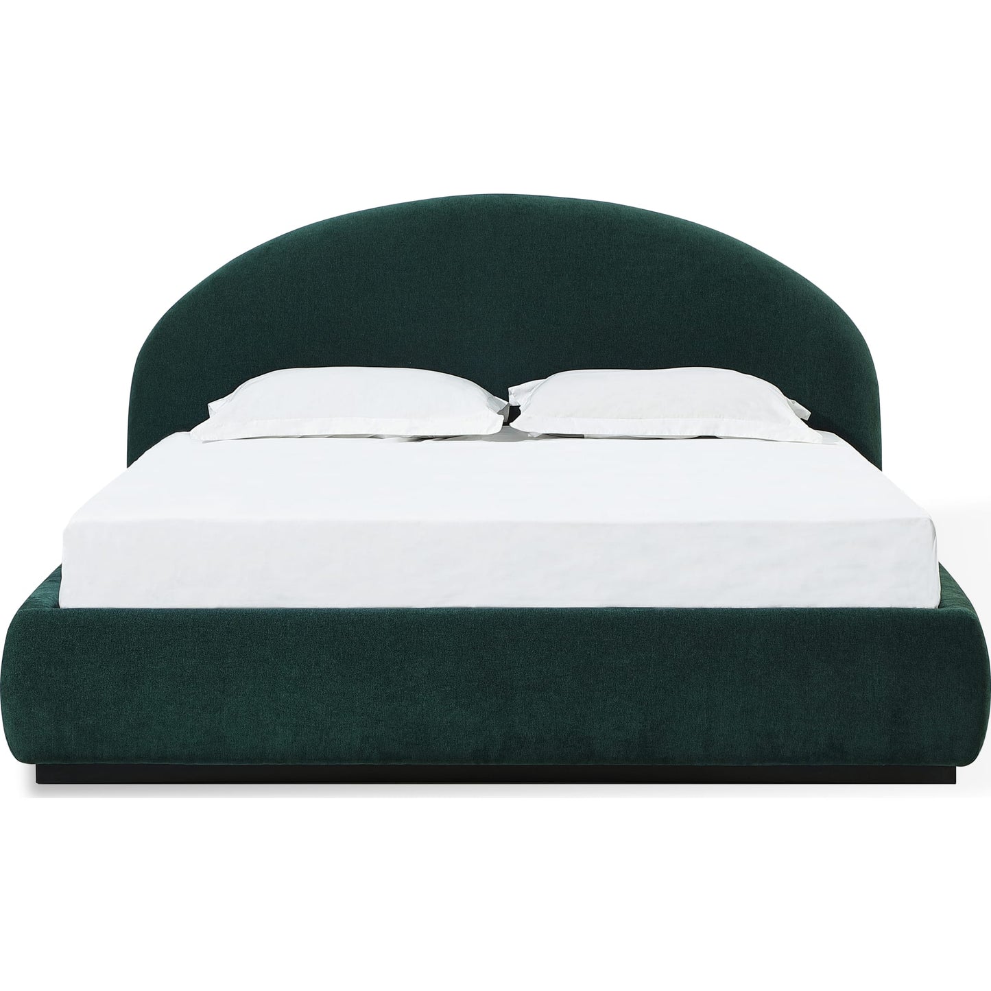 Flex Upholstered Bed in Emerald Chenille