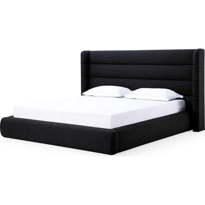 Frank Upholstered Wingback Platform Bed in Ember Boucle (2026)