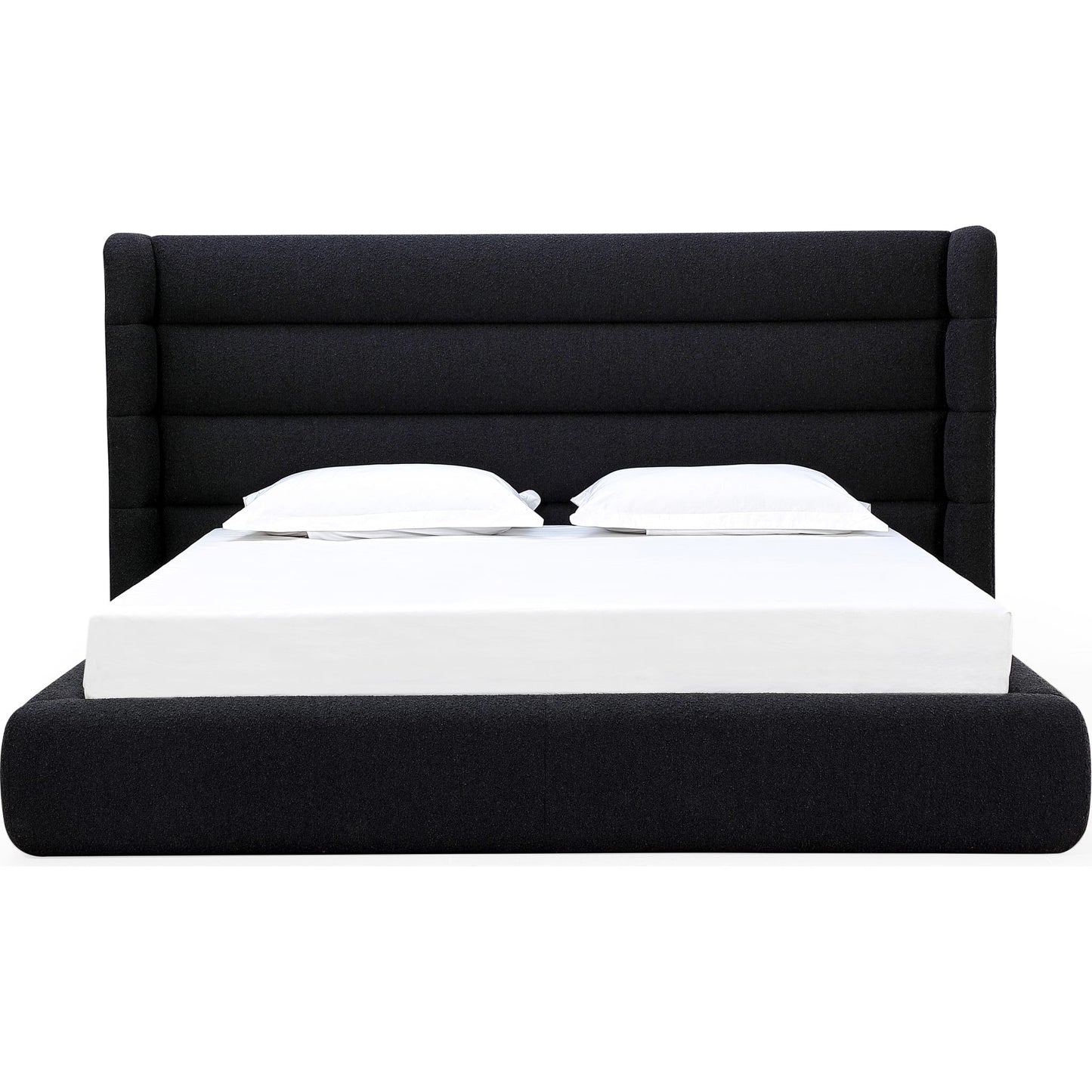 Frank Upholstered Wingback Platform Bed in Ember Boucle (2026)
