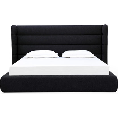 Frank Upholstered Wingback Platform Bed in Ember Boucle (2026)