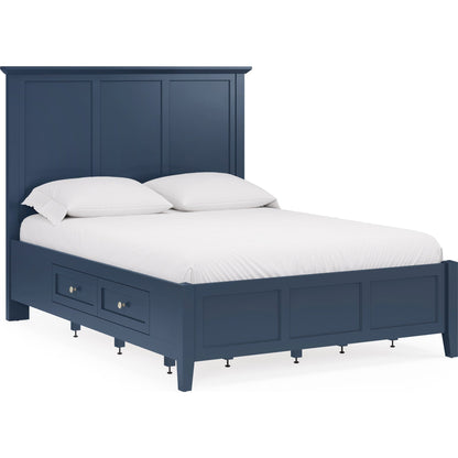 Grace Four Drawer Platform Storage Bed in Blueberry