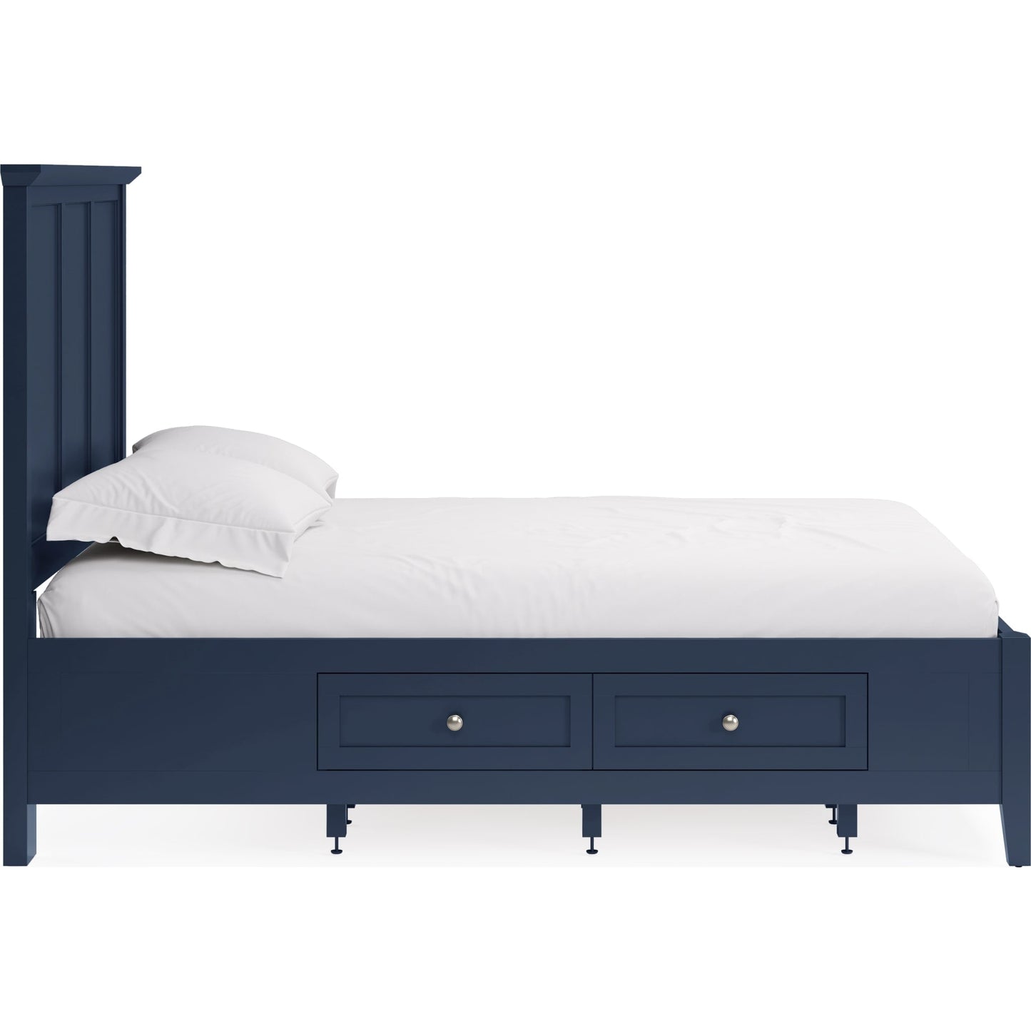 Grace Four Drawer Platform Storage Bed in Blueberry