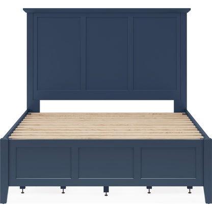Grace Four Drawer Platform Storage Bed in Blueberry