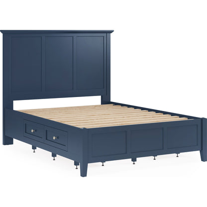 Grace Four Drawer Platform Storage Bed in Blueberry
