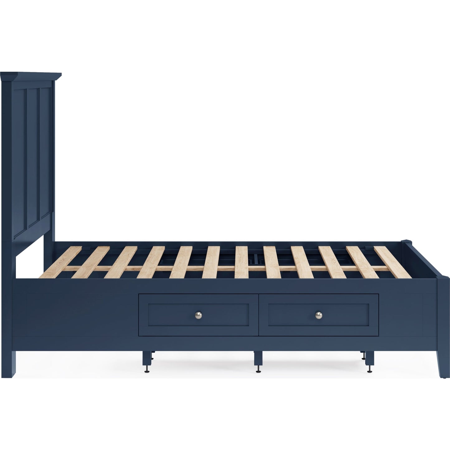 Grace Four Drawer Platform Storage Bed in Blueberry