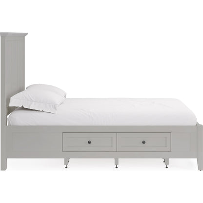 Grace Four Drawer Platform Storage Bed in Elephant Gray