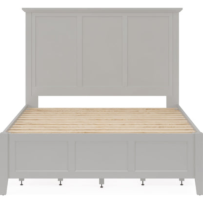 Grace Four Drawer Platform Storage Bed in Elephant Gray