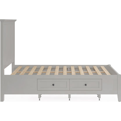 Grace Four Drawer Platform Storage Bed in Elephant Gray