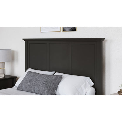 Grace Four Drawer Platform Storage Bed in Raven Black