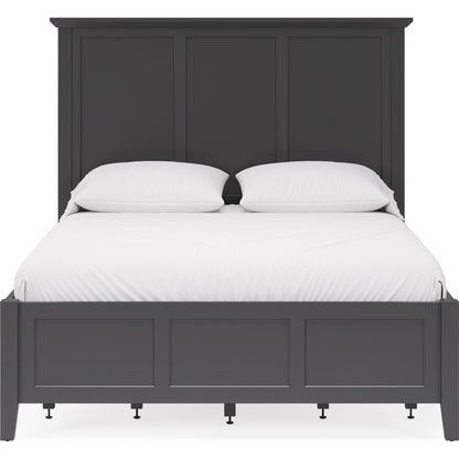Grace Four Drawer Platform Storage Bed in Raven Black