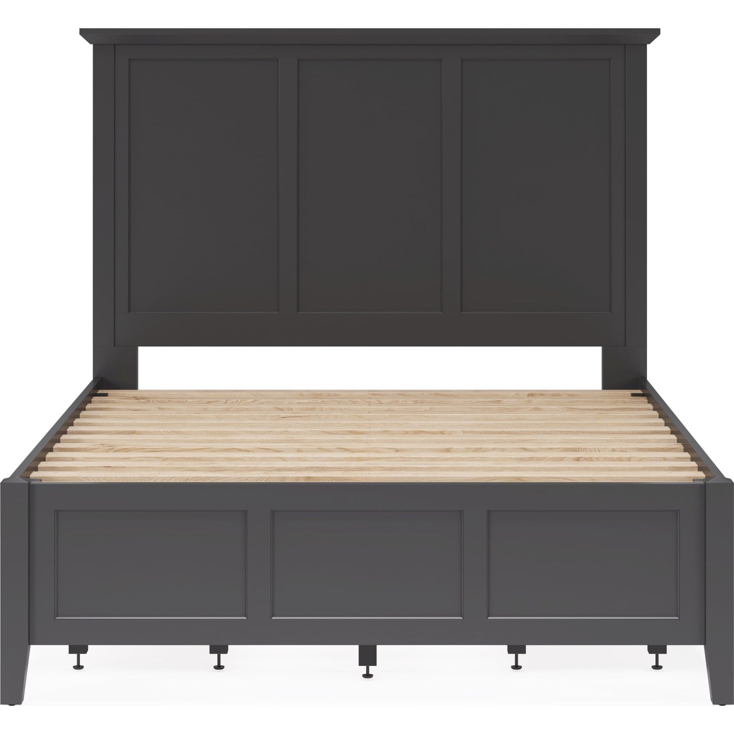 Grace Four Drawer Platform Storage Bed in Raven Black