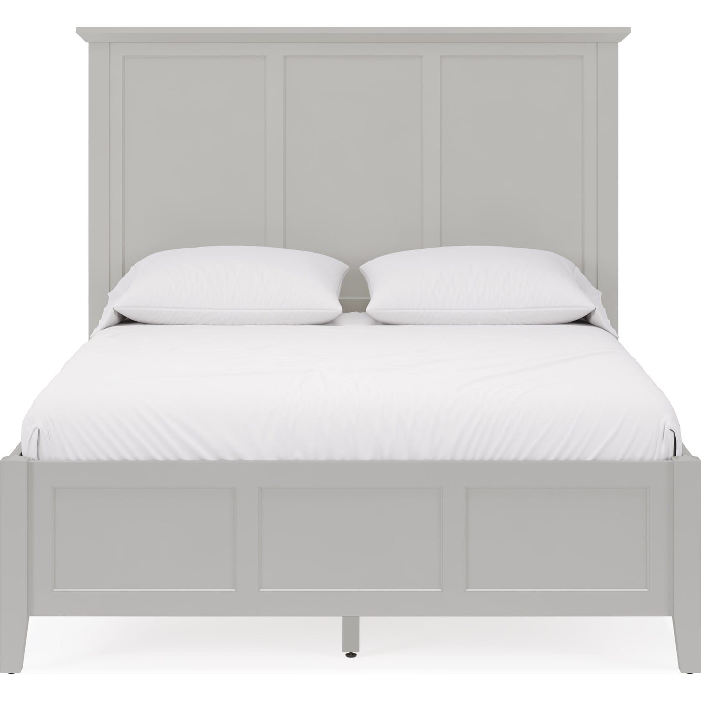 Grace Three Panel Bed in Elephant Grey