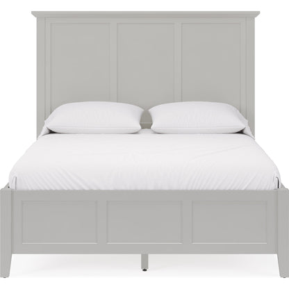Grace Three Panel Bed in Elephant Grey